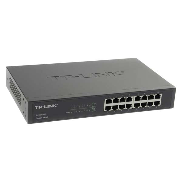 TP-Link TL-SG1016 16x gigabitový rackmount switch, čierna TP-Link TL-SG1016 16x gigabitový rackmount switch, čierna