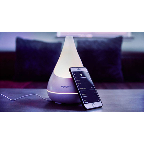 VOCOlinc Flowerbud Smart Wi-Fi Diffuser, Ultrasonic Humidifier, Multicolor Light