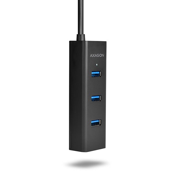 AXAGON HUE-S2BL 4x USB 3.0 hub s podporou rýchlonabíjania AXAGON HUE-S2BL 4x USB 3.0 hub s podporou rýchlonabíjania