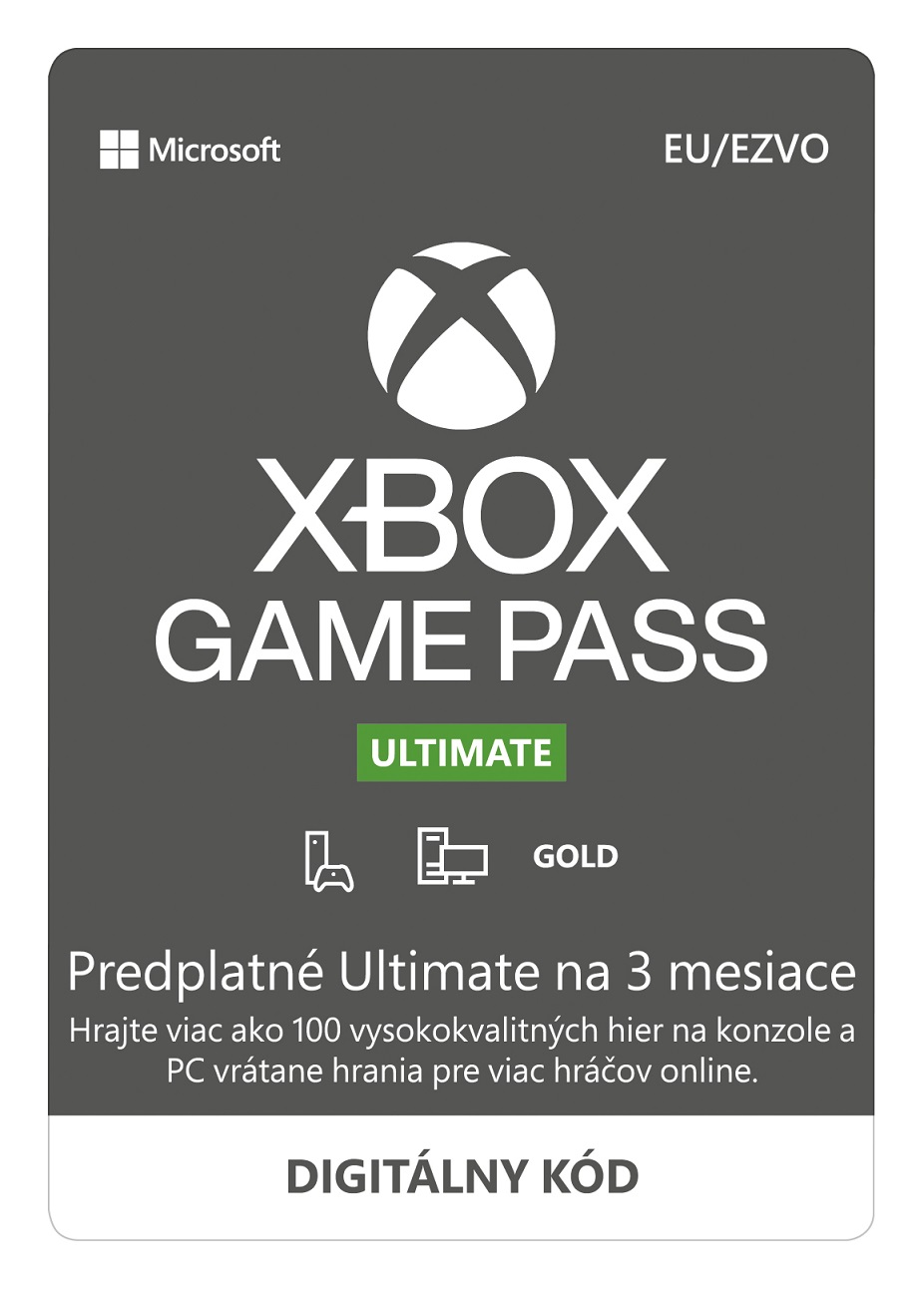 Xbox Ultimate Game Pass 3 mesačné predplatné Xbox Ultimate Game Pass 3 mesačné predplatné