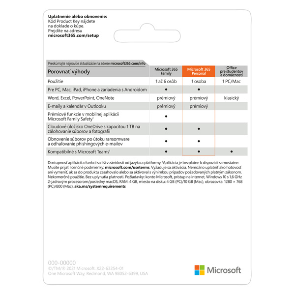 Microsoft 365 pre jednotlivca - 12 mesiacov Microsoft 365 pre jednotlivca - 12 mesiacov