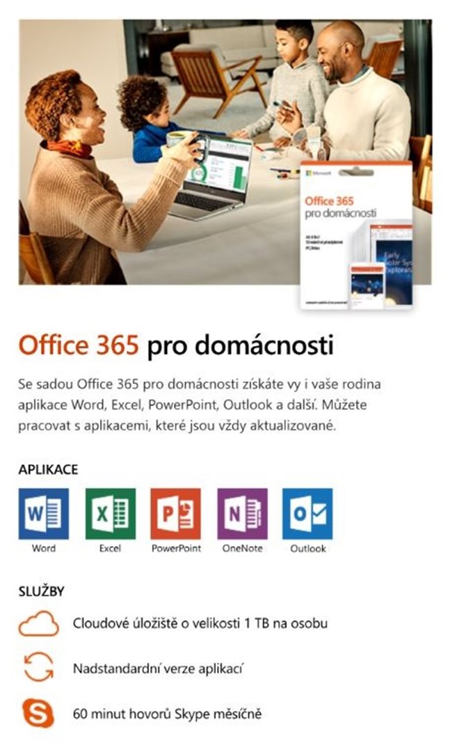 Microsoft 365 pre rodiny - 12 mesiacov