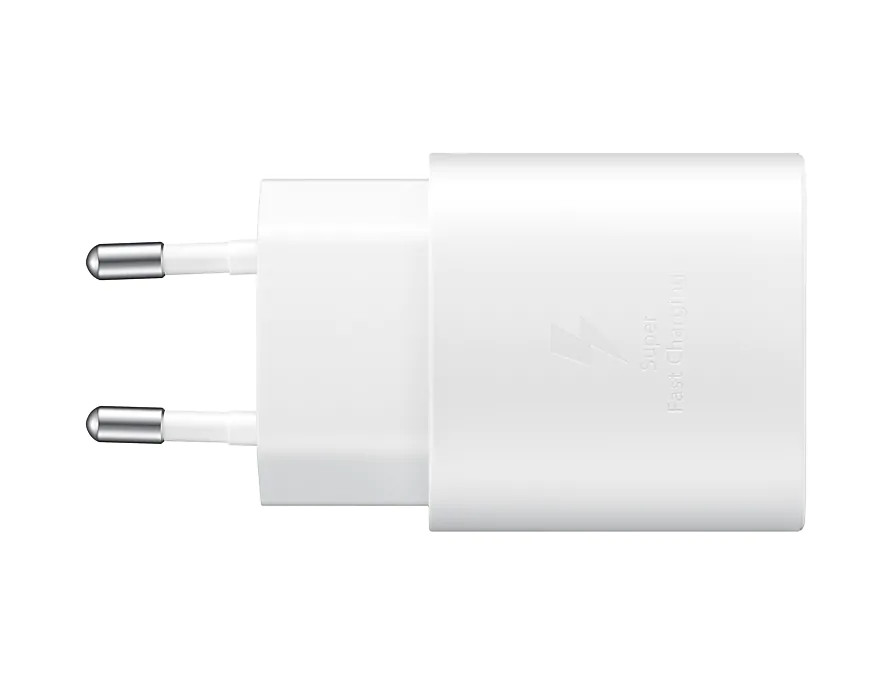 Rýchlonabíjačka Samsung 25 W s USB-C káblom, biela