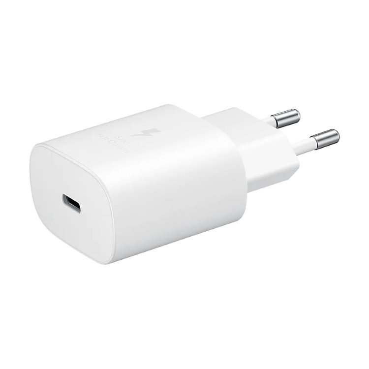 Rýchlonabíjačka Samsung 25 W s USB-C káblom, biela