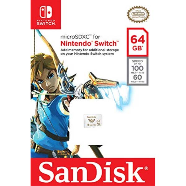 SanDisk Nintendo Switch Micro SDXC 64 GB SanDisk Nintendo Switch Micro SDXC 64 GB