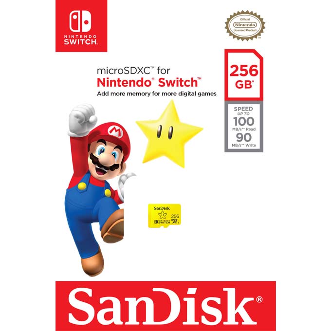 SanDisk Nintendo Switch Micro SDXC 256 GB