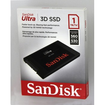 Sandisk SSD Ultra 3D, 1TB, SATA III 2.5" - rýchlosť 560/530 MB/s (SDSSDH3-1T00-G25)