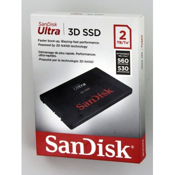 Sandisk SSD Ultra 3D, 2TB, SATA III 2.5" - rýchlosť 560/530 MB/s (SDSSDH3-2T00-G25)