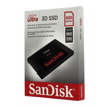 Sandisk SSD Ultra 3D, 500GB, SATA III 2.5" - rýchlosť 560/530 MB/s (SDSSDH3-500G-G25) Sandisk SSD Ultra 3D, 500GB, SATA III 2.5" - rýchlosť 560/530 MB/s (SDSSDH3-500G-G25)