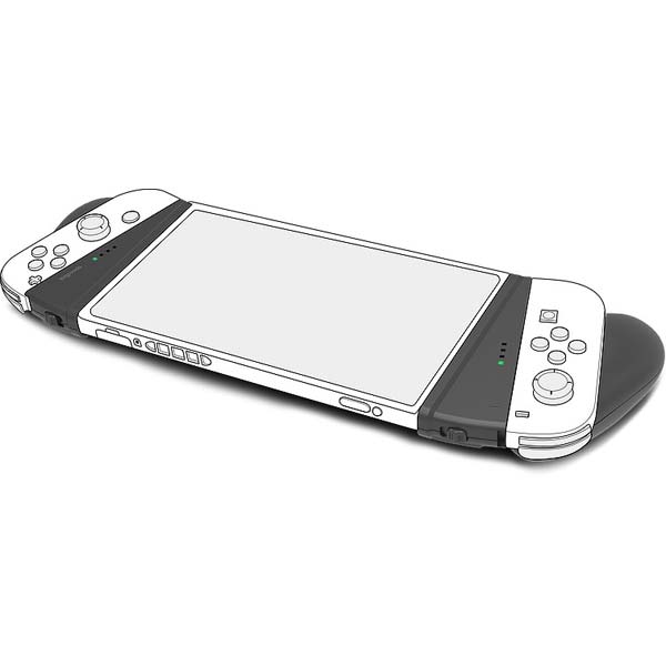 Držiaky ovládačov Joy-Con Speedlink V-grip 2 v 1 pre konzoly Nintendo Switch, čierny