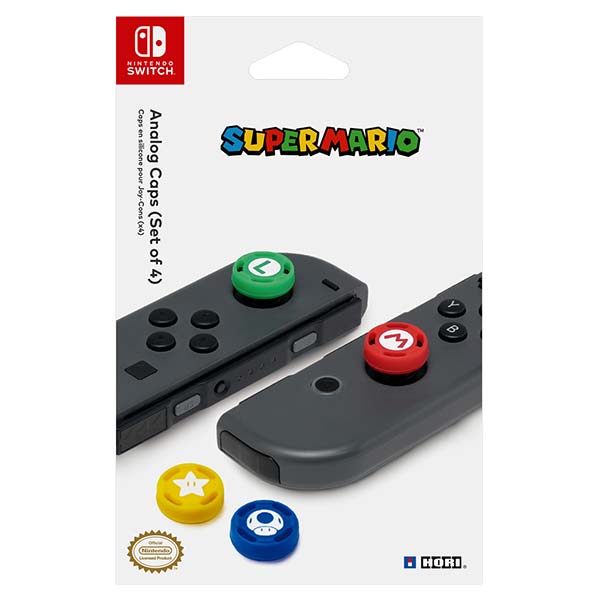 HORI Joy-Con gumené návleky na analógové páčky (Super Mario)