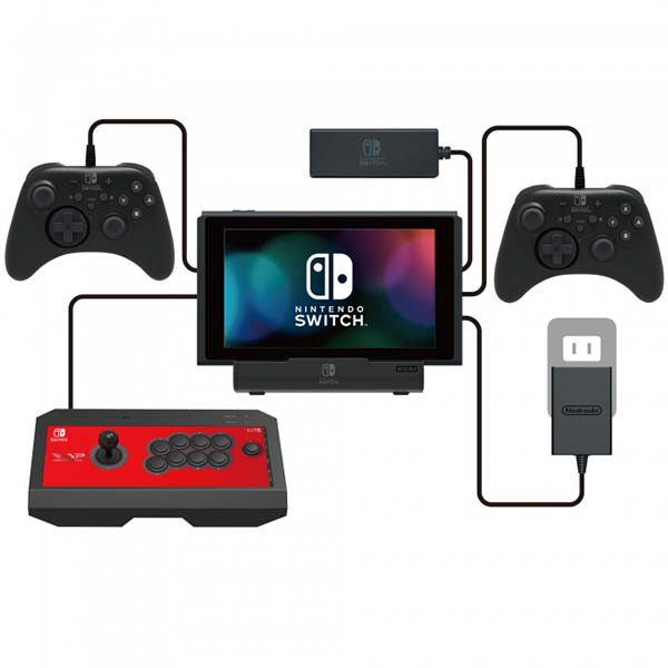 HORI Multiport USB stojan pre konzoly Nintendo Switch, čierny HORI Multiport USB stojan pre konzoly Nintendo Switch, čierny