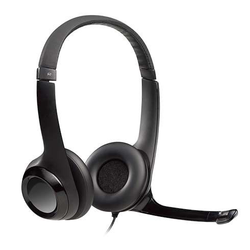 Logitech H390 - USB stereo headset - čierne