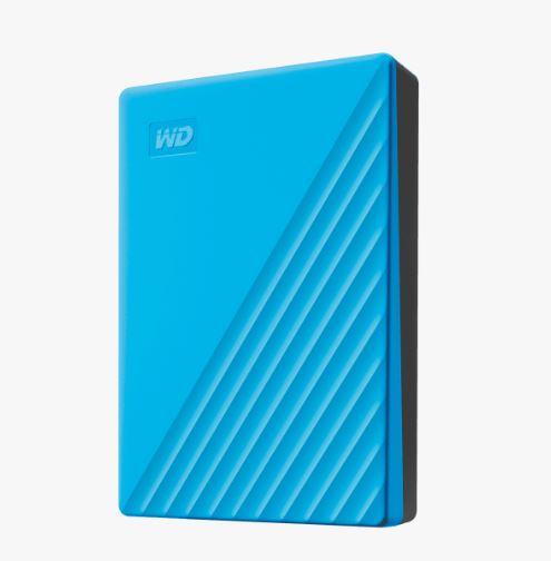 WD HDD My Passport Externý disk, 4 TB, USB 3.0, modrá