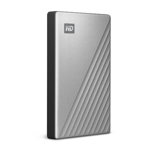 WD HDD My Passport Ultra Externý disk, 2 TB, USB-C, strieborná