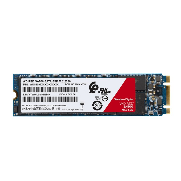 WD SSD disk SA500 NAS Red, 1 TB, M.2 2280