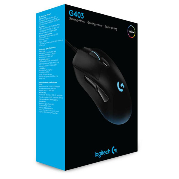 Herná myš Logitech G403 Hero Gaming Mouse Herná myš Logitech G403 Hero Gaming Mouse