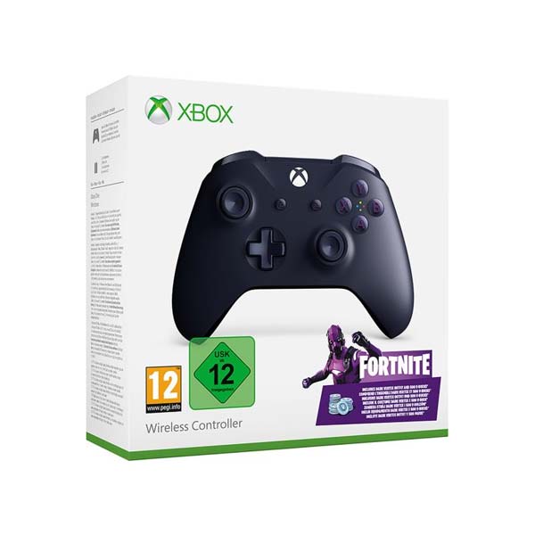 Microsoft Xbox One S Wireless Controller, purple (Special Edition) + Fortnite DLC + 500 V-Bucks