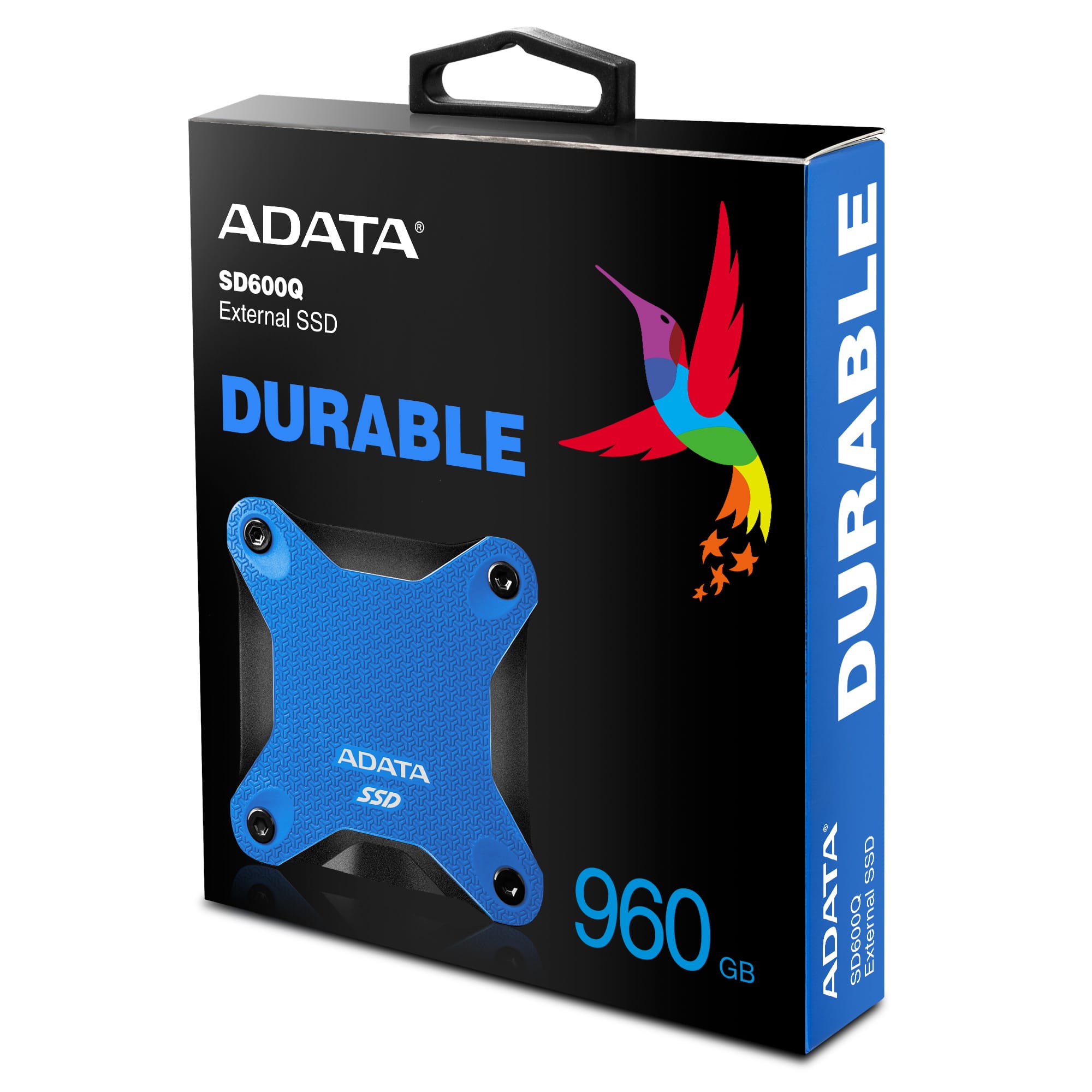 ADATA SSD SD600Q, 960GB, USB 3.2 - rýchlosť 440/430 MB/s (ASD600Q-960GU31-CBK) externý pevný disk, čierna