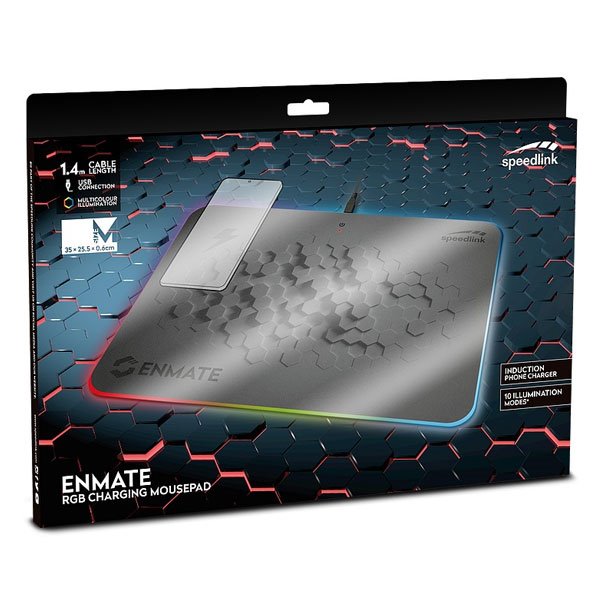 Herná podložka Speedlink Enmate RGB Charging Mousepad