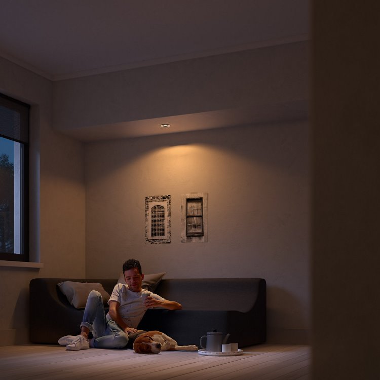 LED externé rozširujúce zapustené bodové svetlo Philips Hue Milliskin 5.5W, White Ambiance