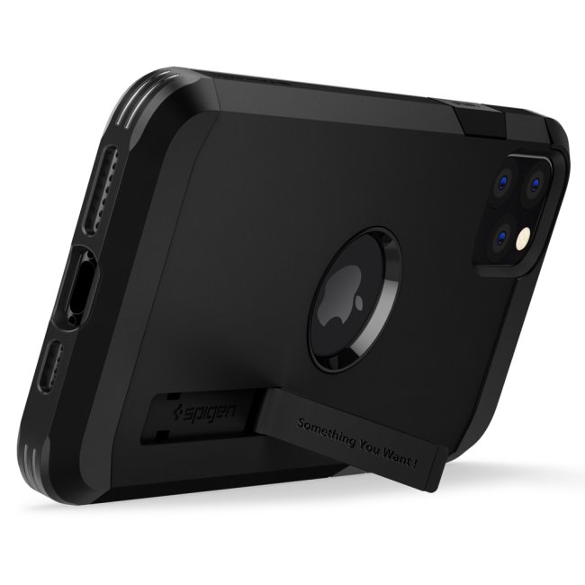 Puzdro Spigen Tough Armor pre Apple iPhone 11 Pro Max, Black