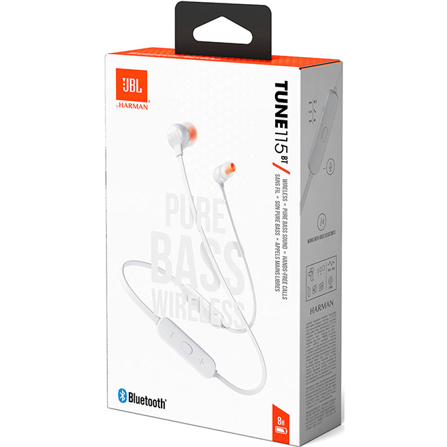 JBL Tune 115BT, white JBL Tune 115BT, white
