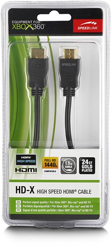 Kábel Speedlink HD-X High Speed HDMI Cable pre Xbox 360 Kábel Speedlink HD-X High Speed HDMI Cable pre Xbox 360