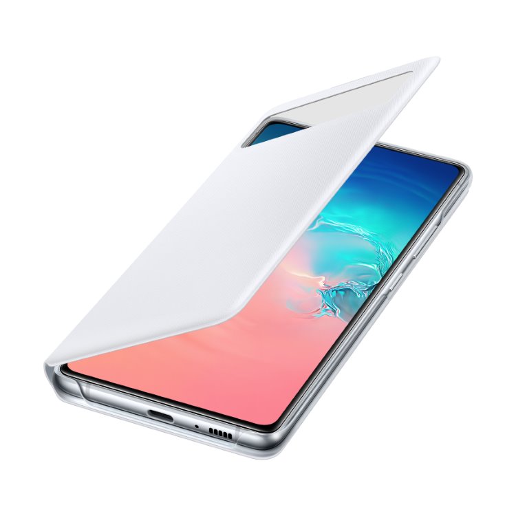 Puzdro Samsung S-View Wallet Cover EF-EG770PWE pre Samsung Galaxy S10 Lite - G770F, White Puzdro Samsung S-View Wallet Cover EF-EG770PWE pre Samsung Galaxy S10 Lite - G770F, White