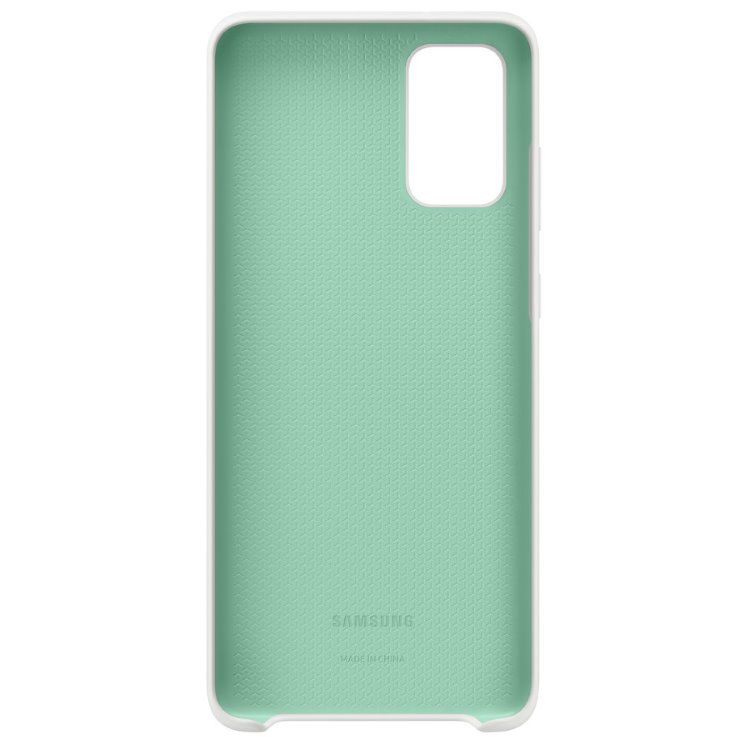 Zadný kryt Silicone Cover pre Samsung Galaxy S20 Plus, biela