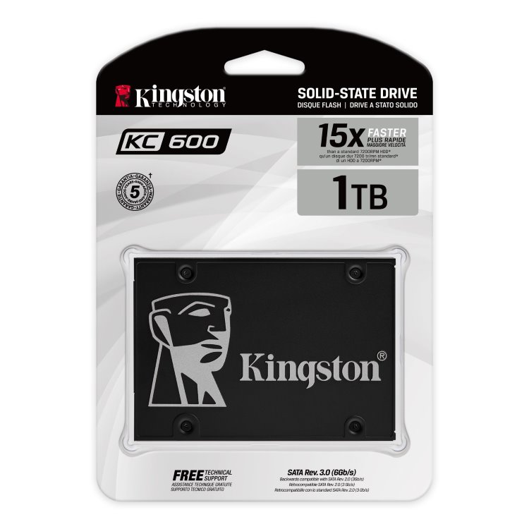 Kingston 1024GB SSD disk KC600 SATA3 2,5"