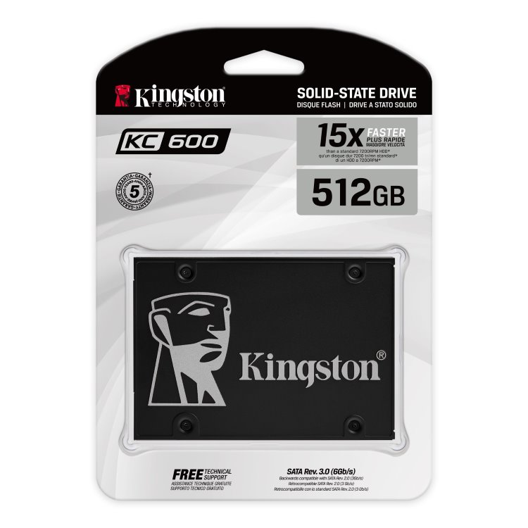 Kingston Pamäť 512 GB SSD KC600 SATA3 2,5"