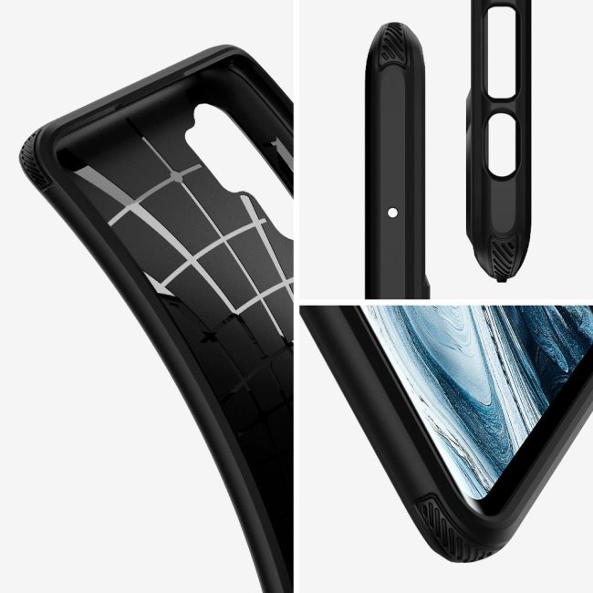 Puzdro Spigen Rugged Armor pre Xiaomi Mi Note 10/10 Pro, Black