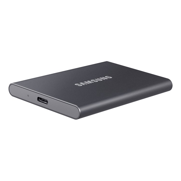 Samsung SSD disk T7, 1 TB, USB 3.2, sivá