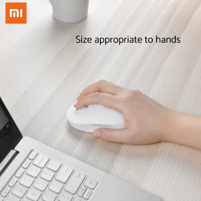 Bezdrôtová myš Xiaomi Mi Dual Mode, silent edícia, biela