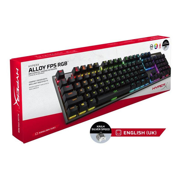 Herná klávesnica HyperX Alloy FPS RGB Mechanical Gaming Keyboard, Silver Speed US Herná klávesnica HyperX Alloy FPS RGB Mechanical Gaming Keyboard, Silver Speed US