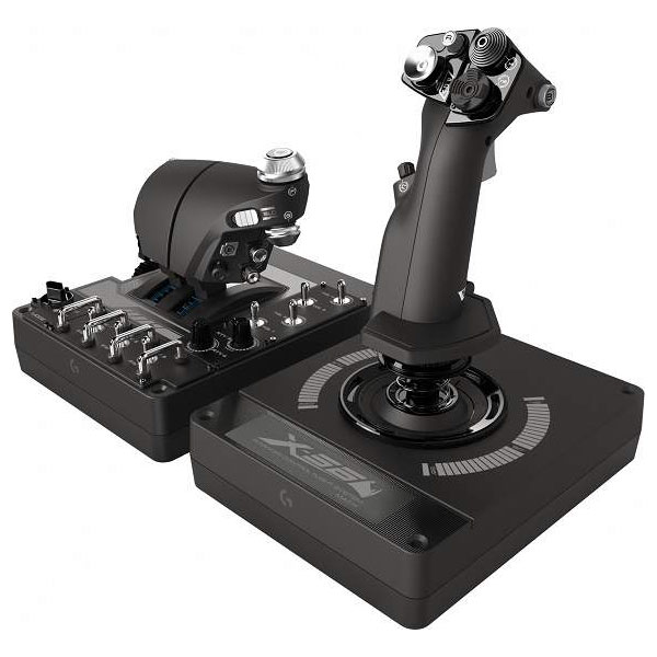 Logitech X56 H.O.T.A.S. - RGB ovládacia páka a plyn pre simulátory
