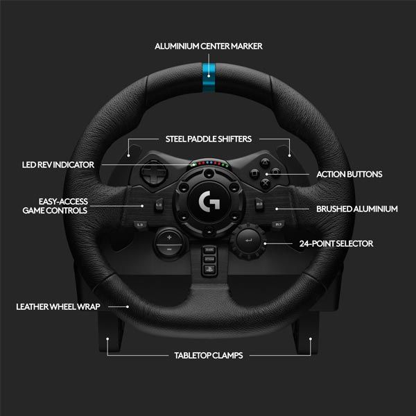 Logitech G923 - závodný volant a pedále pre PlayStation a PC