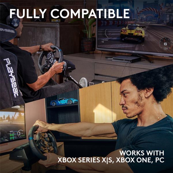 Logitech G923 - závodný volant a pedále pre Xbox a PC