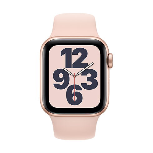 Apple Watch SE GPS, 44mm zlatá Aluminium Case with ružová Sand Sport Band - Regular Apple Watch SE GPS, 44mm zlatá Aluminium Case with ružová Sand Sport Band - Regular
