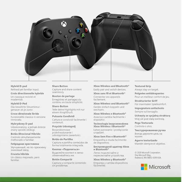 Microsoft Xbox Wireless Controller, carbon black Microsoft Xbox Wireless Controller, carbon black