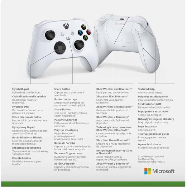 Microsoft Xbox Wireless Controller, robot white Microsoft Xbox Wireless Controller, robot white