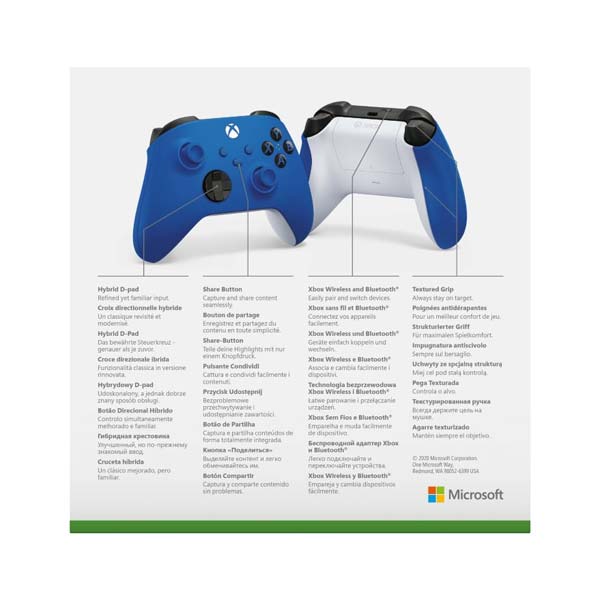 Microsoft Xbox Bezdrôtový ovládač, shock blue