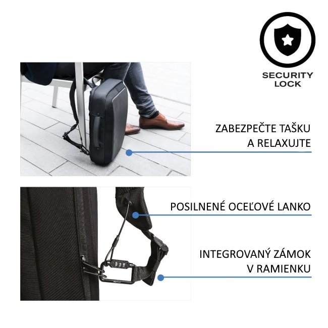 Nedobytný batoh a kufrík XD Design Bobby Bizz, modrý Nedobytný batoh a kufrík XD Design Bobby Bizz, modrý