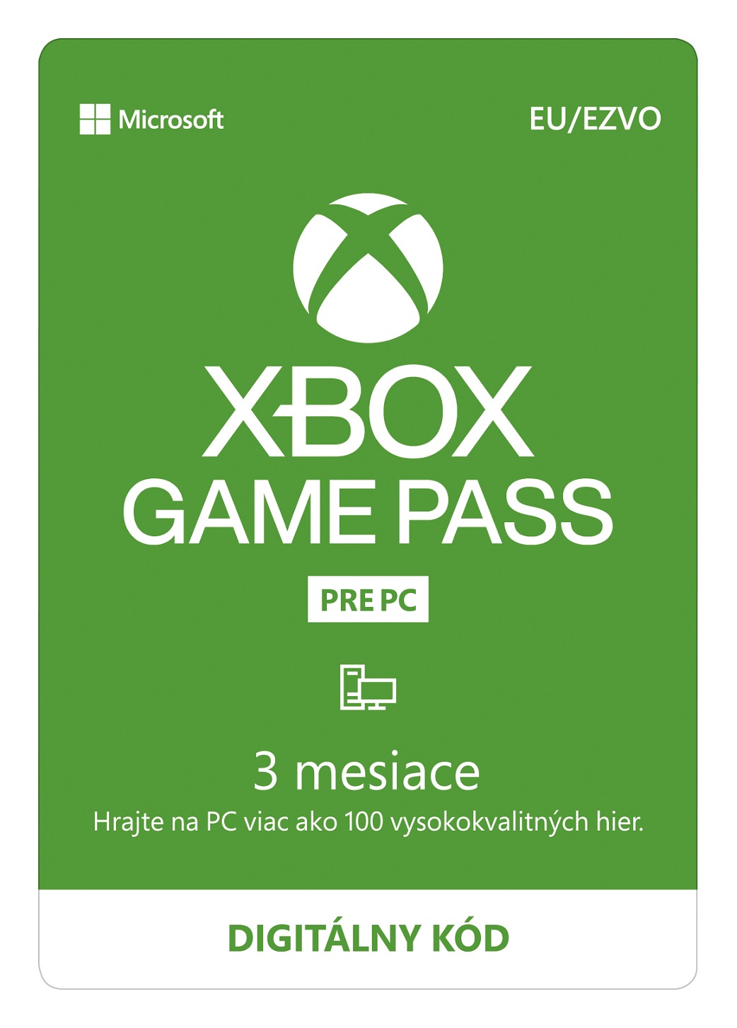 PC Game Pass 3 mesačné predplatné