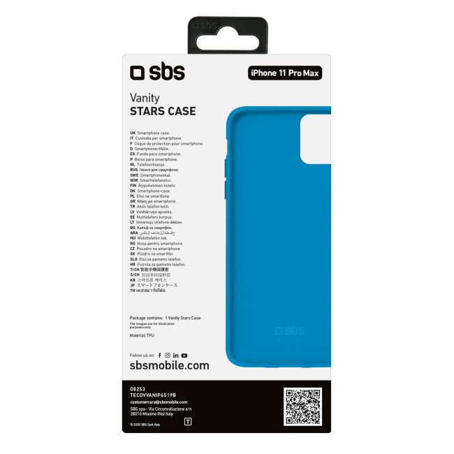 Zadný kryt SBS Vanity pre Apple iPhone 11 Pro Max, modrá
