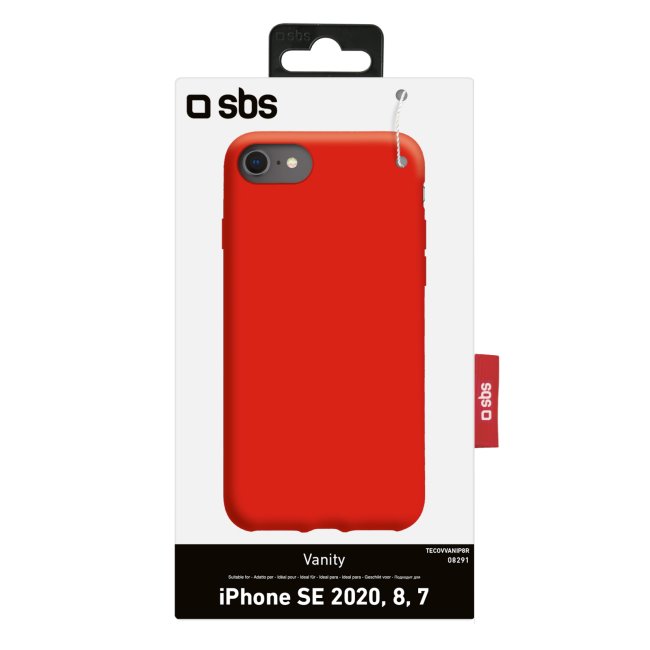 Puzdro SBS Vanity Cover pre Apple iPhone SE 2020/8/7, červené