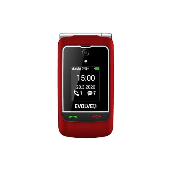 Evolveo EasyPhone FG, red + nabíjací stojan - SK distribúcia Evolveo EasyPhone FG, red + nabíjací stojan - SK distribúcia