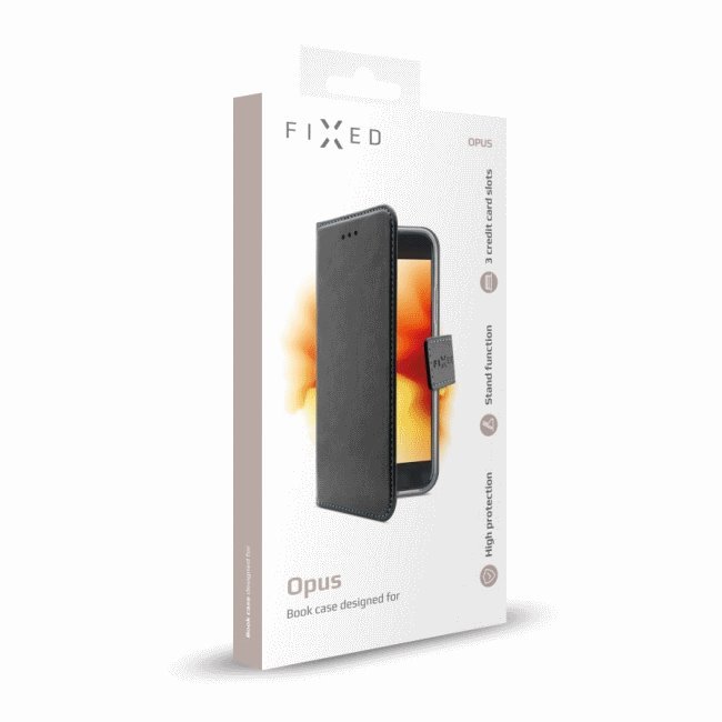 Knižkové puzdro Fixed Opus pre Xiaomi Redmi 9, čierny Knižkové puzdro Fixed Opus pre Xiaomi Redmi 9, čierny