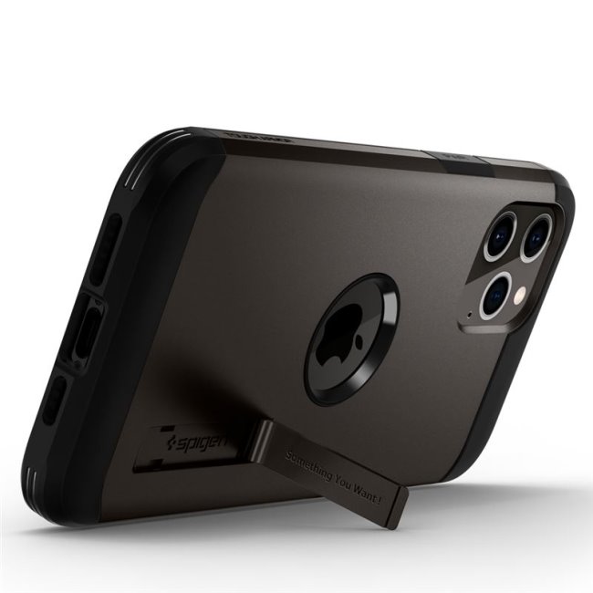 Puzdro Spigen Tough Armor pre Apple iPhone 12 Pro Max, gunmetal Puzdro Spigen Tough Armor pre Apple iPhone 12 Pro Max, gunmetal